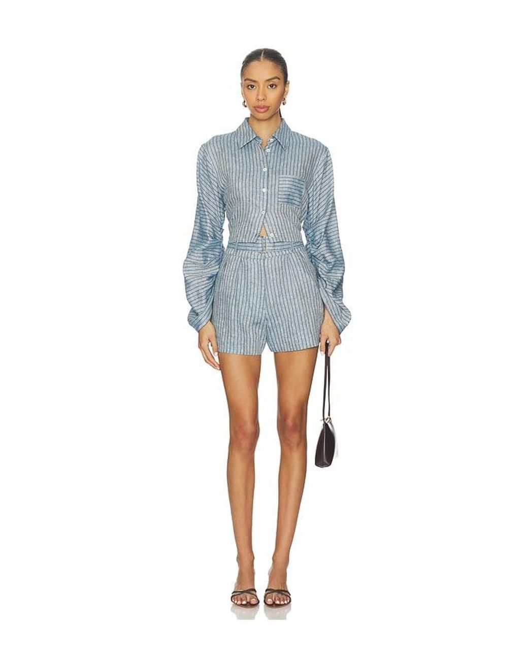 Hevron Blue Zinna Short