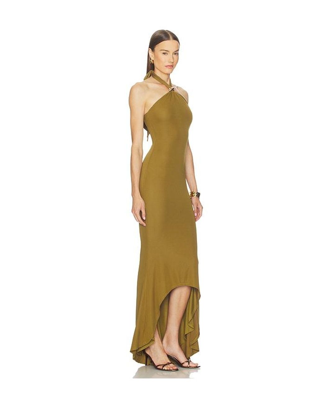 Michael Costello Metallic X Revolve Ceara Maxi Dress