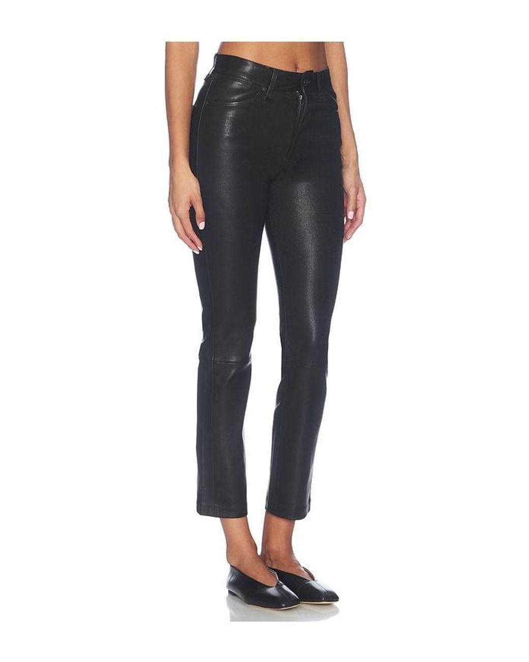 Citizens of Humanity Blue Jenn Straight Leather Pant