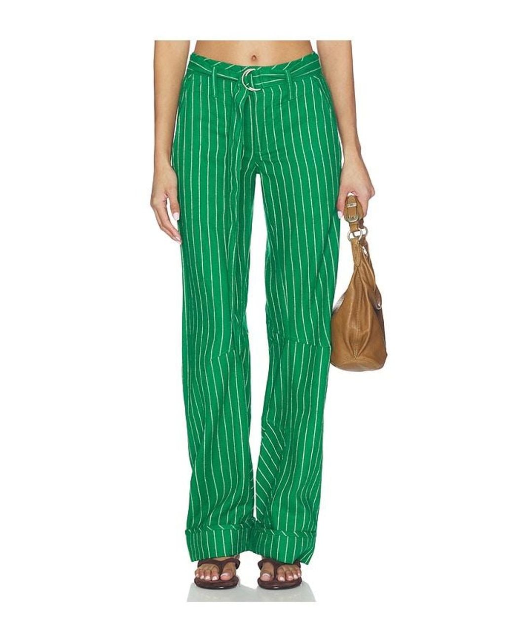 Free People Green X Revolve Raise The Stakes Pant