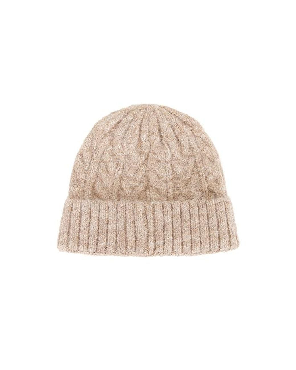 Hat Attack White Alpine Cable Beanie