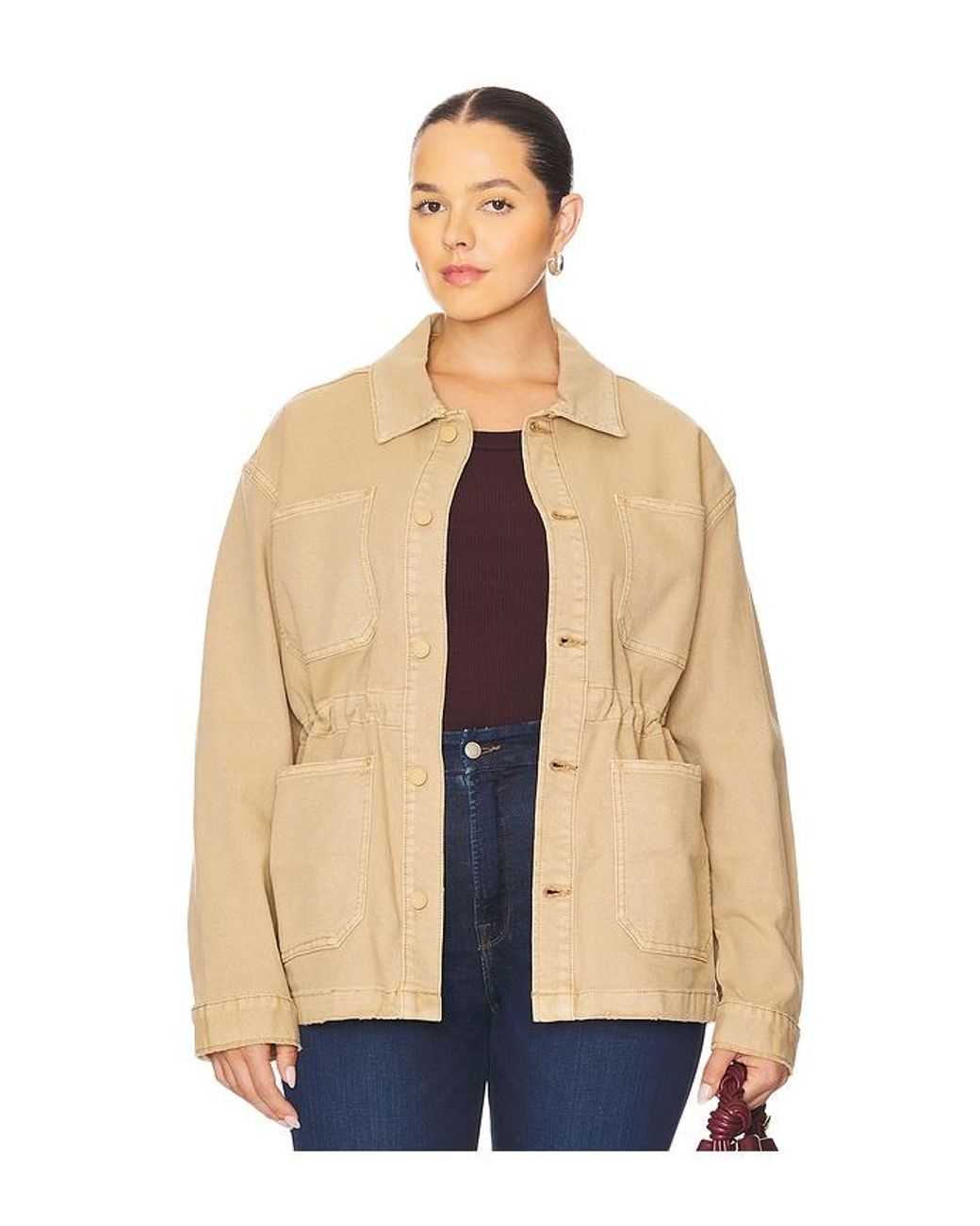 GOOD AMERICAN Blue Canvas Jacket