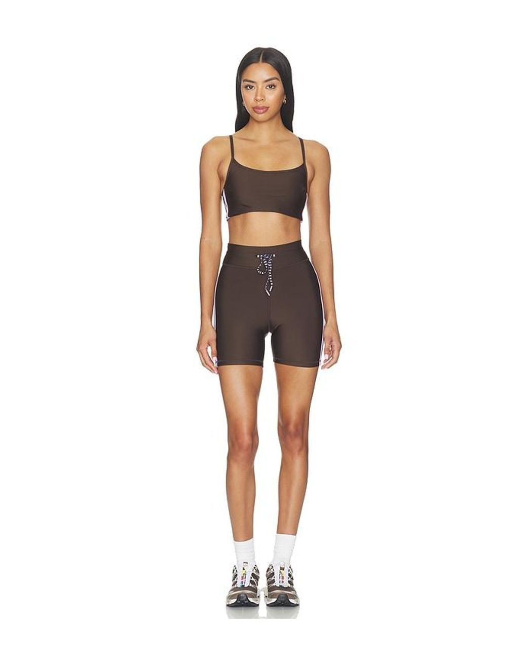 The Upside Black Oxford 5In Spin Short