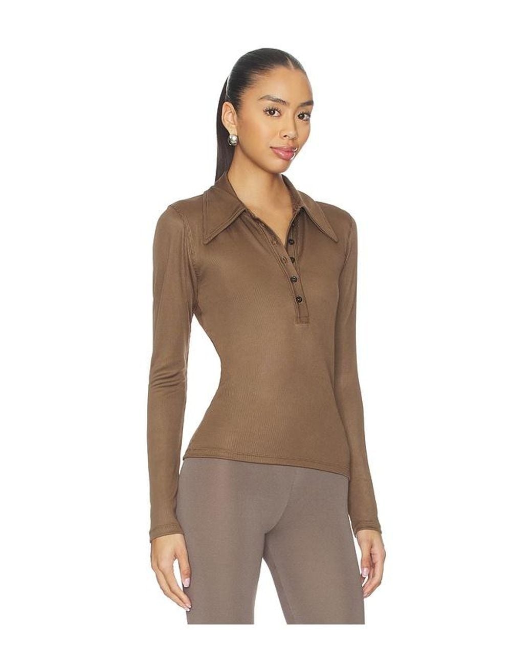 Citizens of Humanity Brown Shaea Polo Shirt