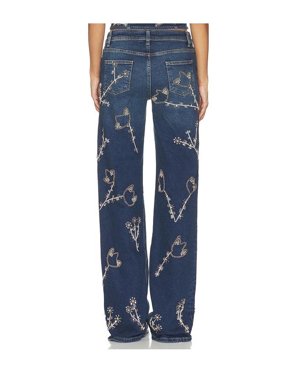 OW Collection Blue Nova Embellished Denim Jean