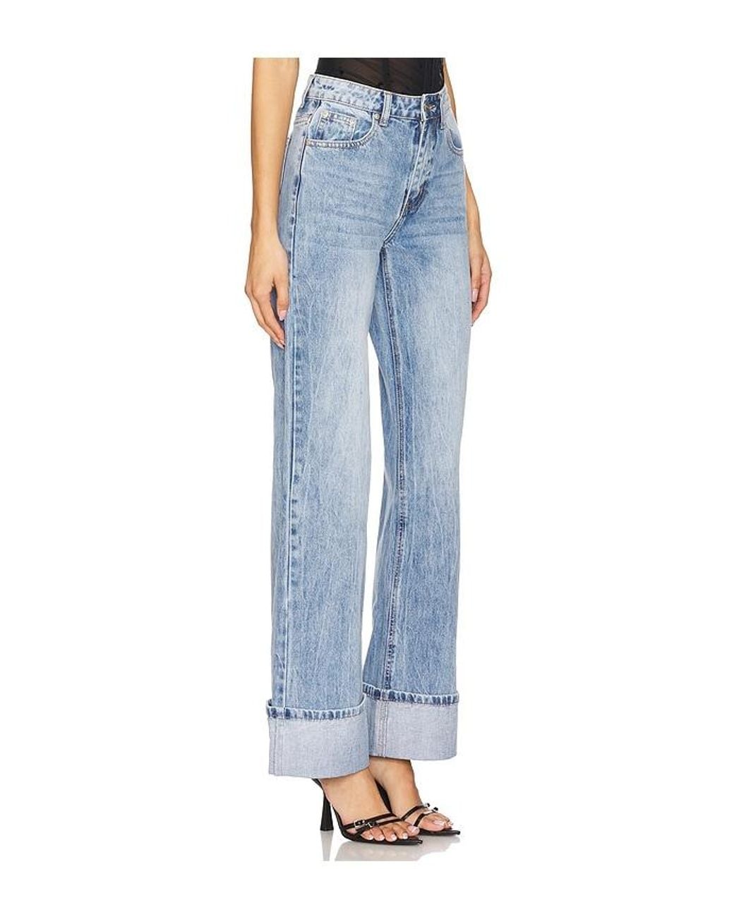 superdown Blue Lulu Cuffed Jeans