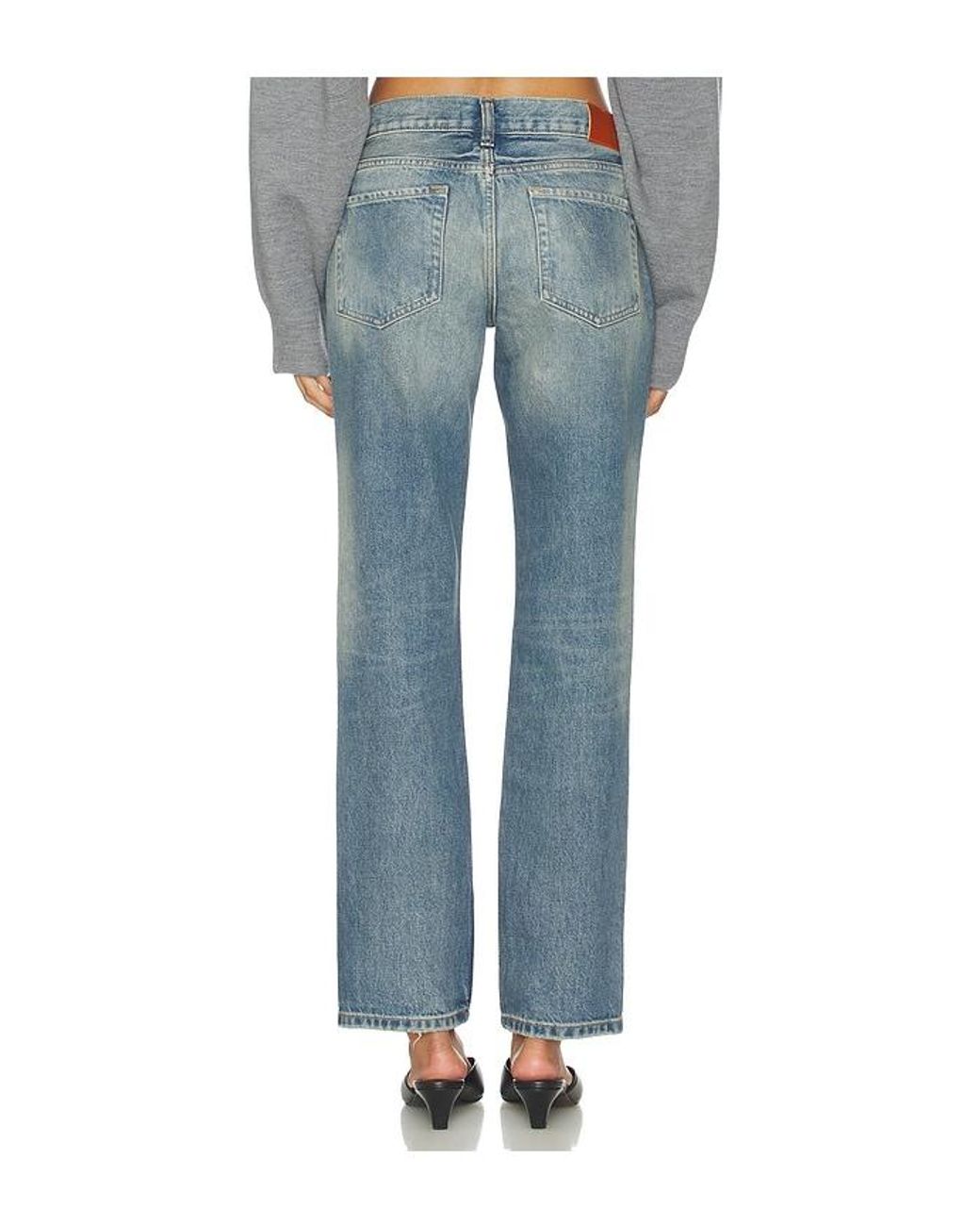 EB DENIM Blue Low Rise Straight Leg
