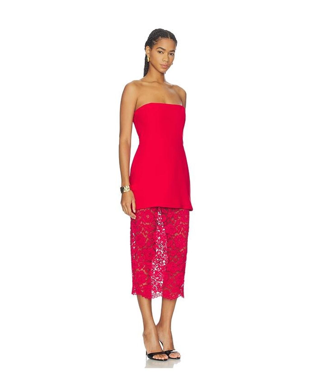 Amanda Uprichard Red Jada Dress