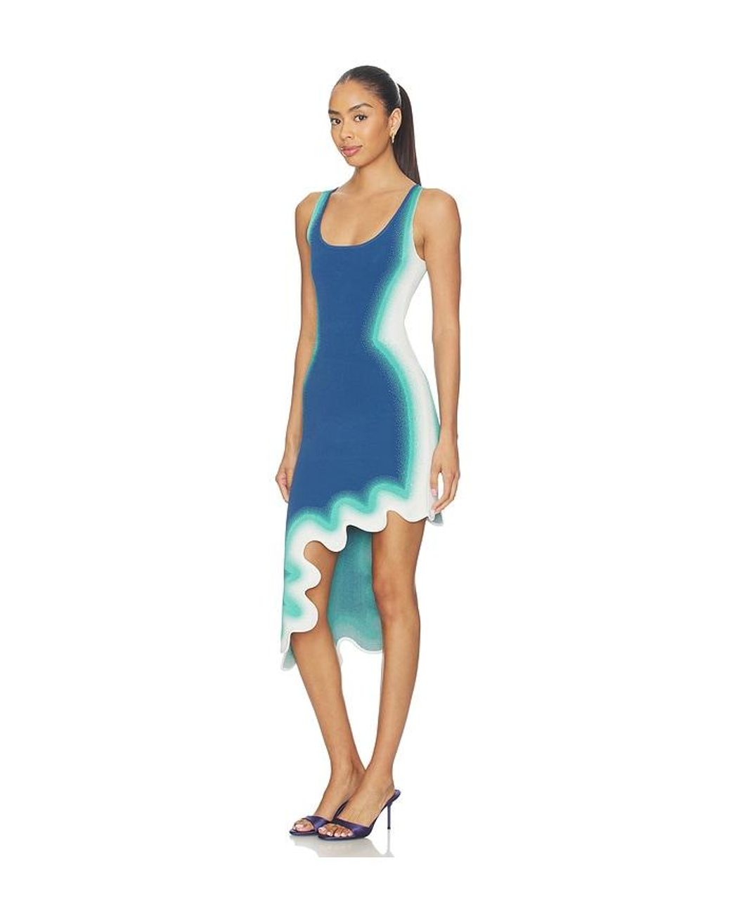 Ph5 Blue Aster Reversible Wavy Dress