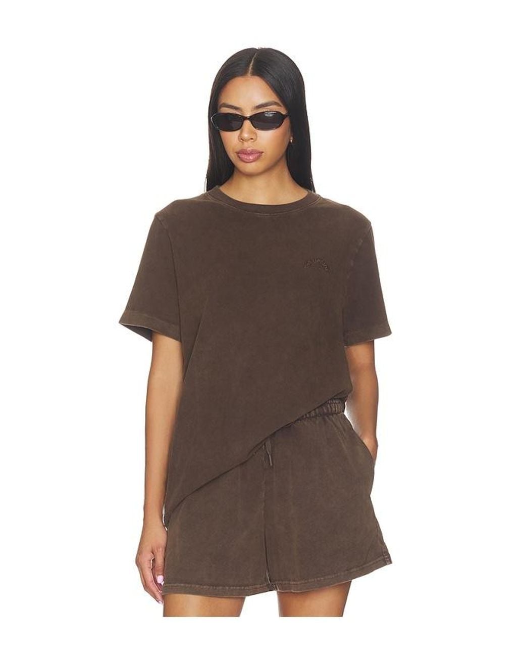 The Upside Brown Soho Eva Crew Neck Tee