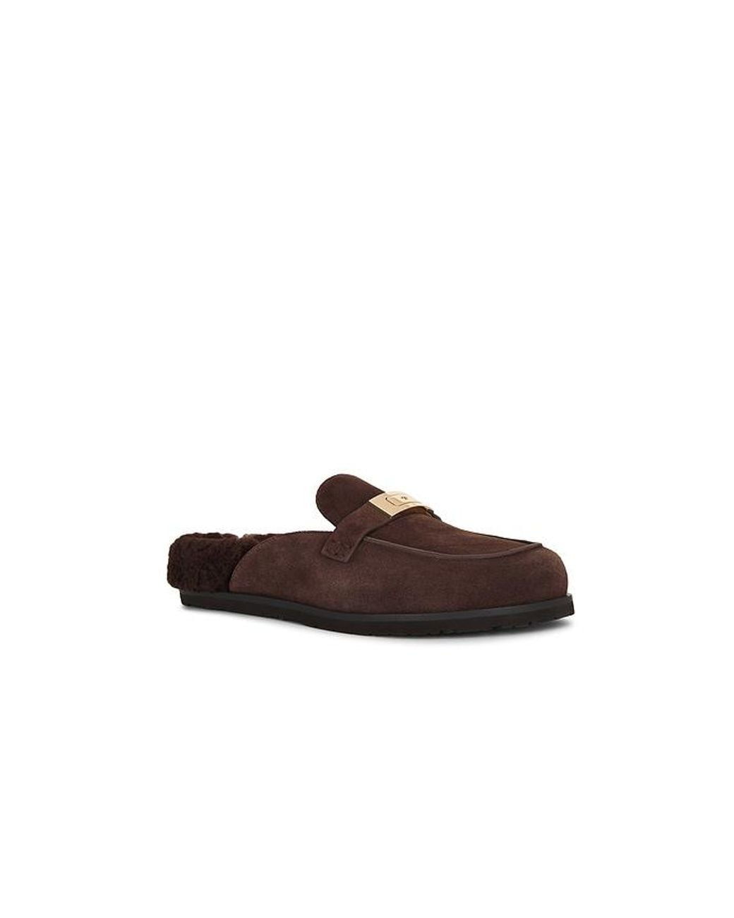 Tory Burch Brown Leelee Shearling Mule