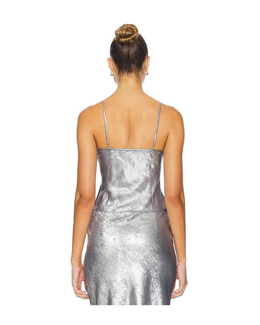 Nia White Moss Top