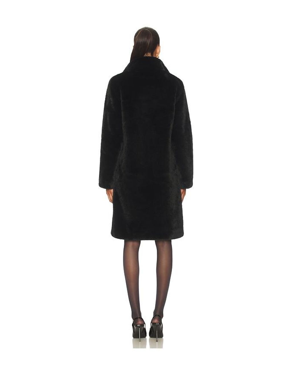 Unreal Fur Black Raven Coat