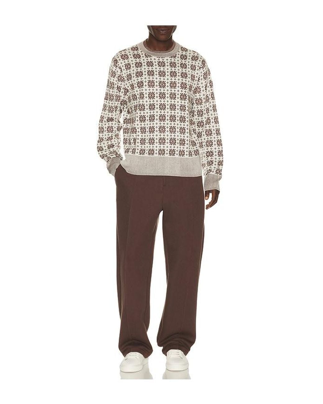 HEAD Golf Gray Knit Crewneck for men