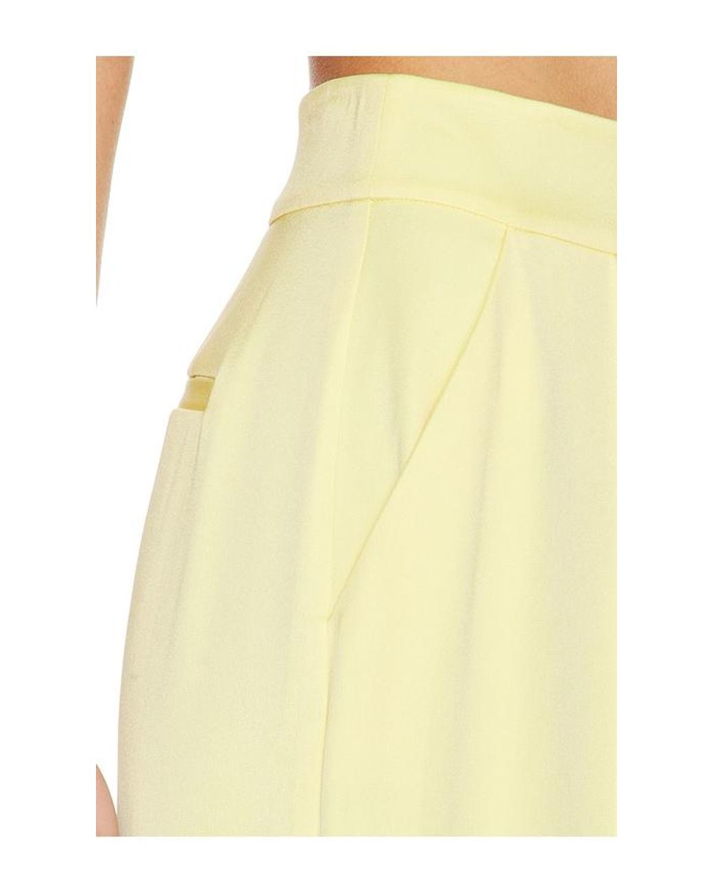 Jonathan Simkhai Yellow Kyra Wide Leg Pant