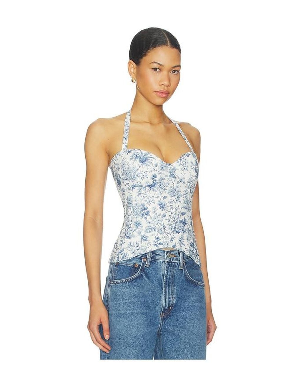 V. Chapman Blue Carrie Top