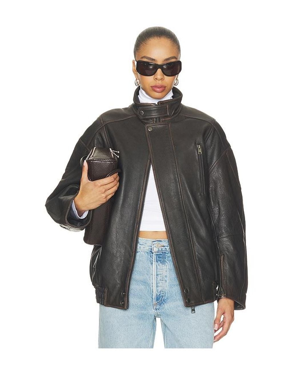 Agolde Black Danver Moto Jacket