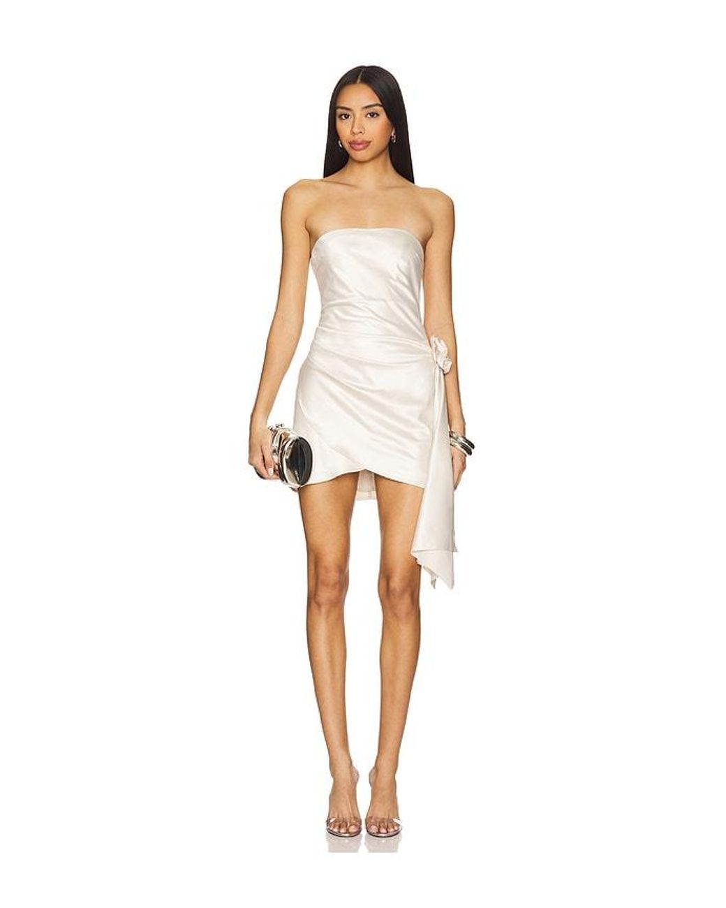 MORE TO COME White Cecilia Mini Dress