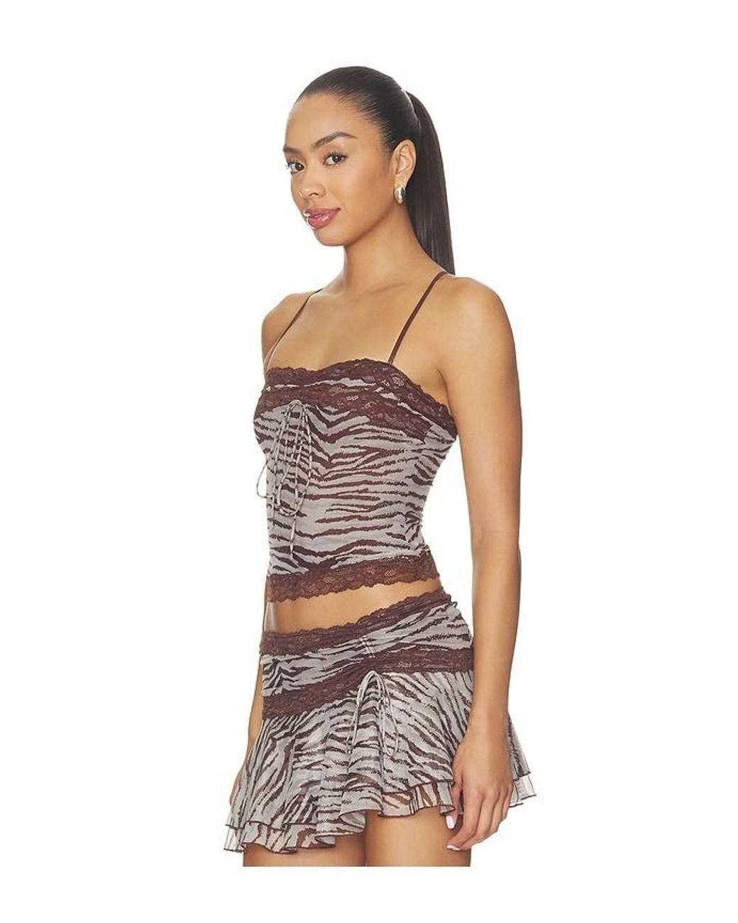 Tiger Mist Multicolor Vira Top