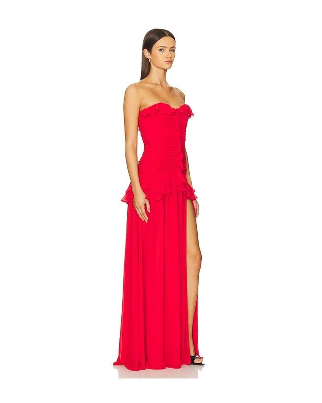 Lovers + Friends Red Maddie Gown