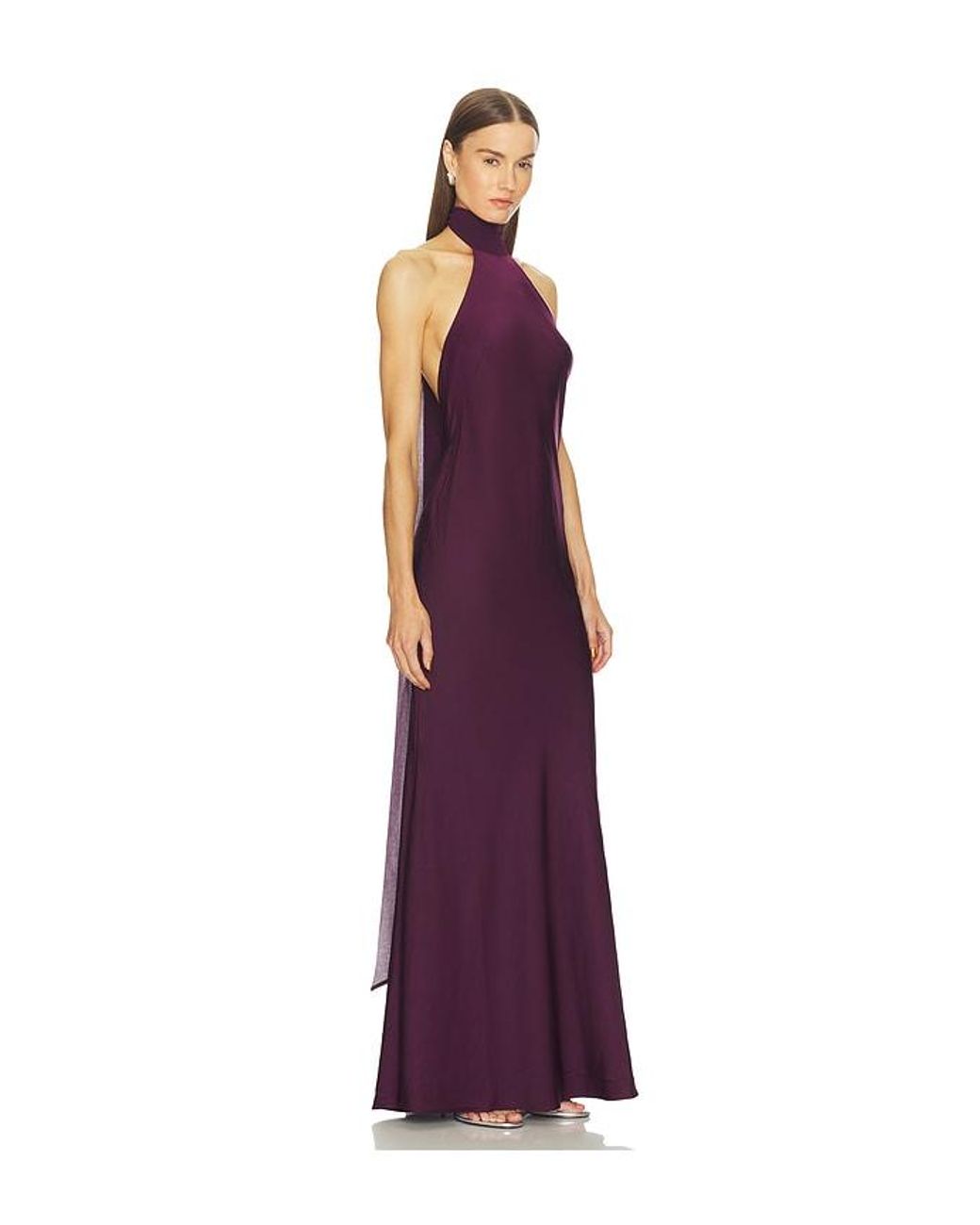 LOBA Purple Alexis Bias Gown