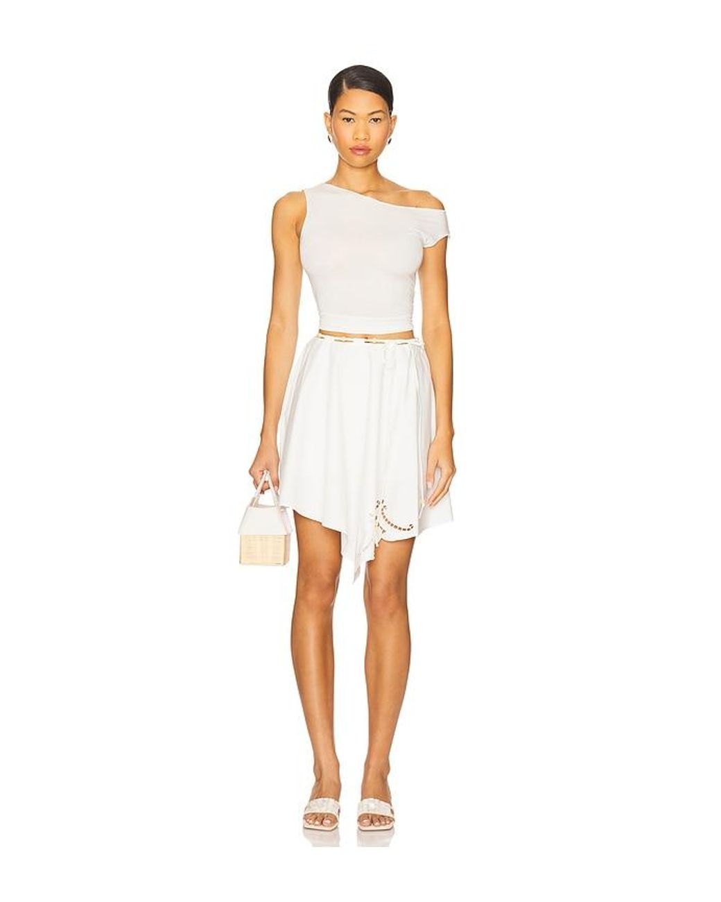 Clea White Josita Mini Skirt