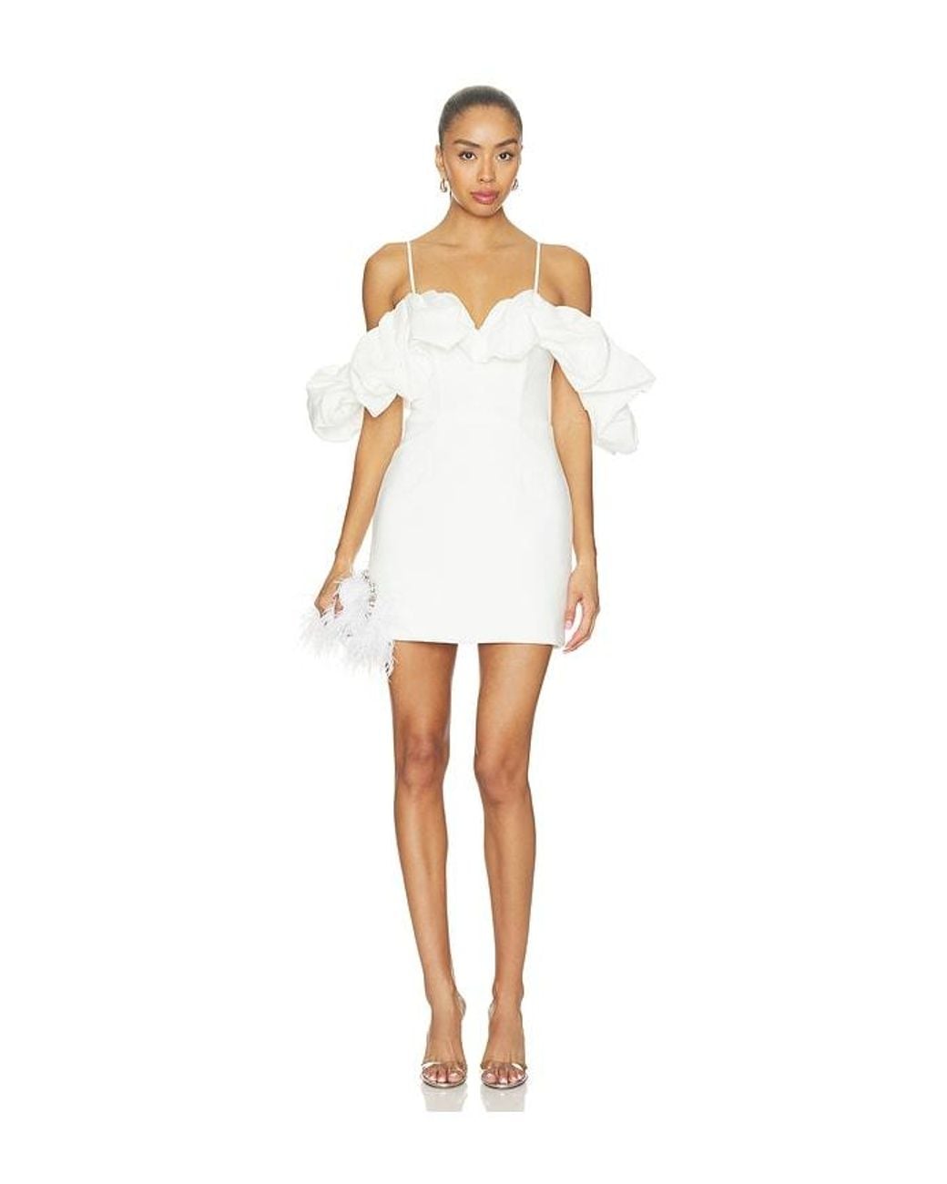 Elliatt White Solae Mini Tulip Dress