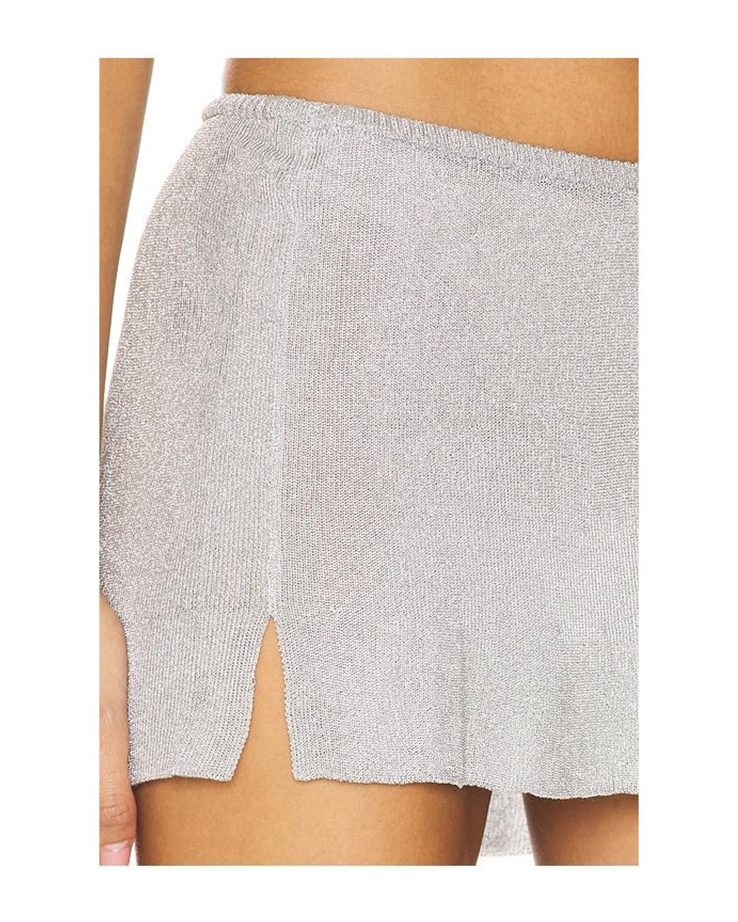 GUIZIO White Jewels Skirt