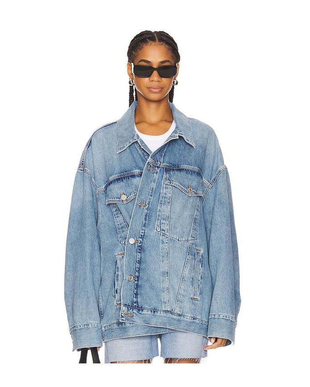 Agolde Blue Jacke Reworked Wayne