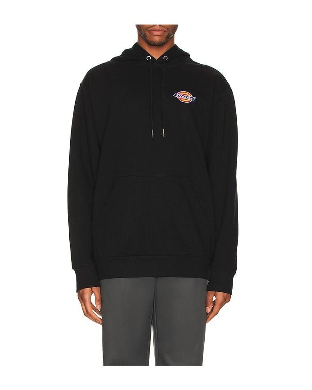 Dickies Black Chest Hit Logo Hoodie for men