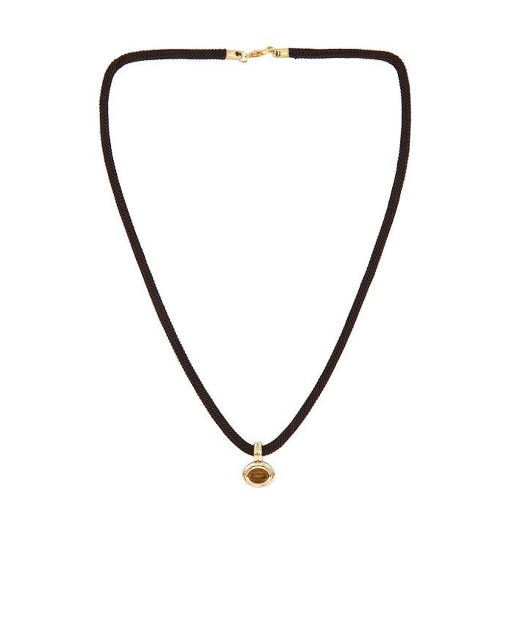 Shashi Black Maxwell Cord Necklace
