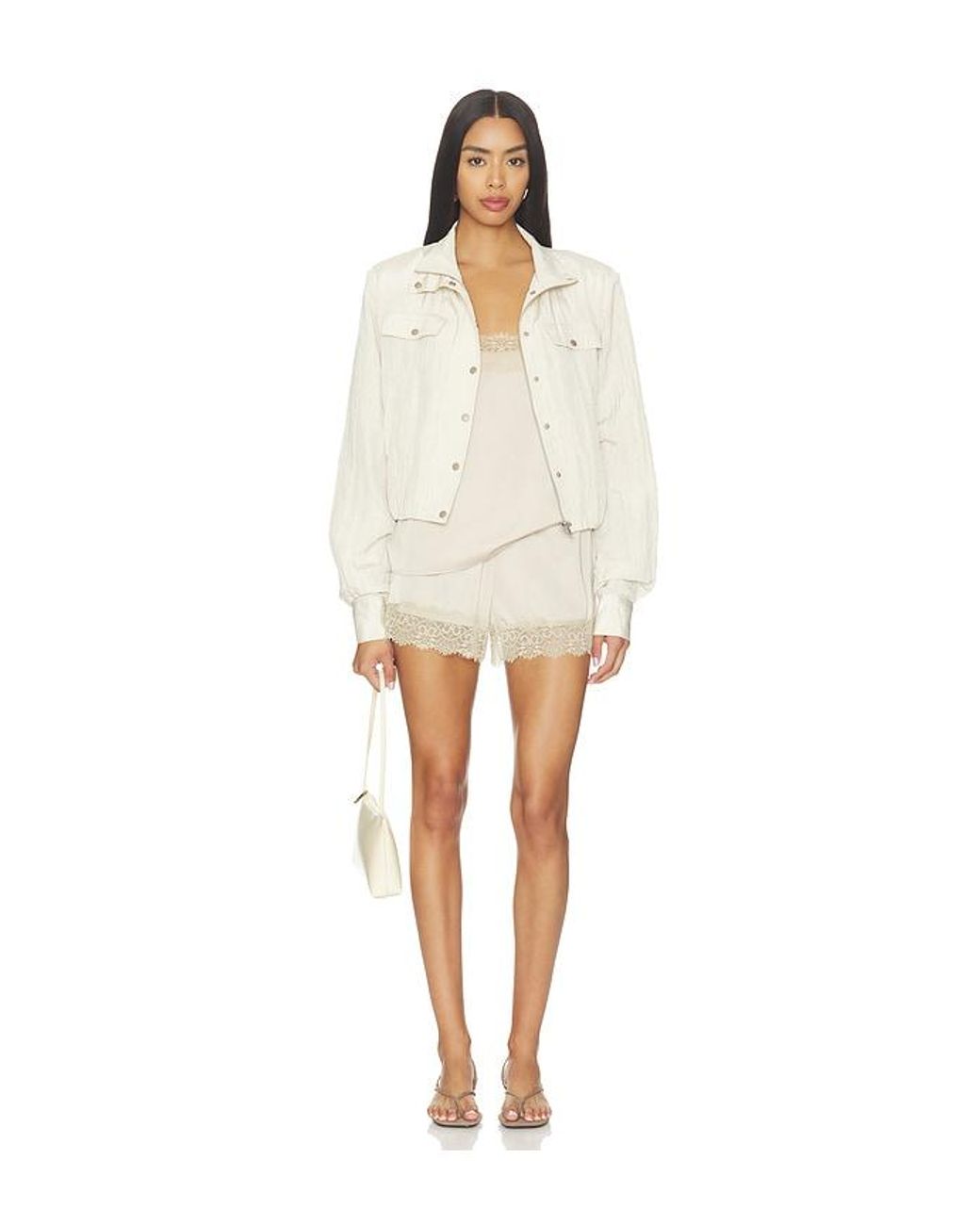 Lovers + Friends Natural Logan Jacket