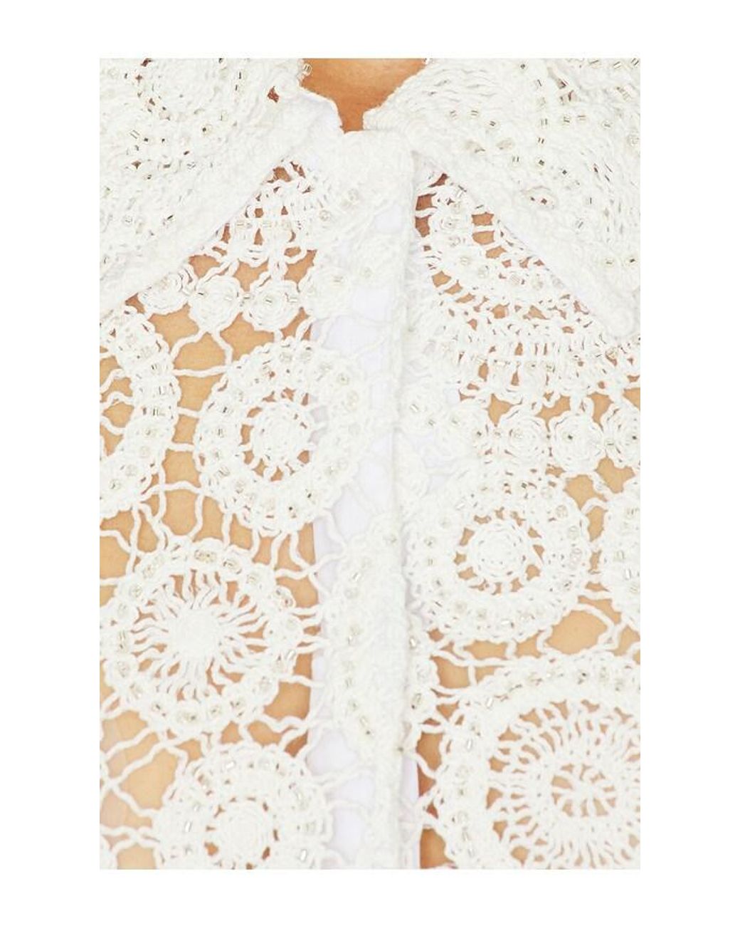 PATBO White Gal Embroidery Top
