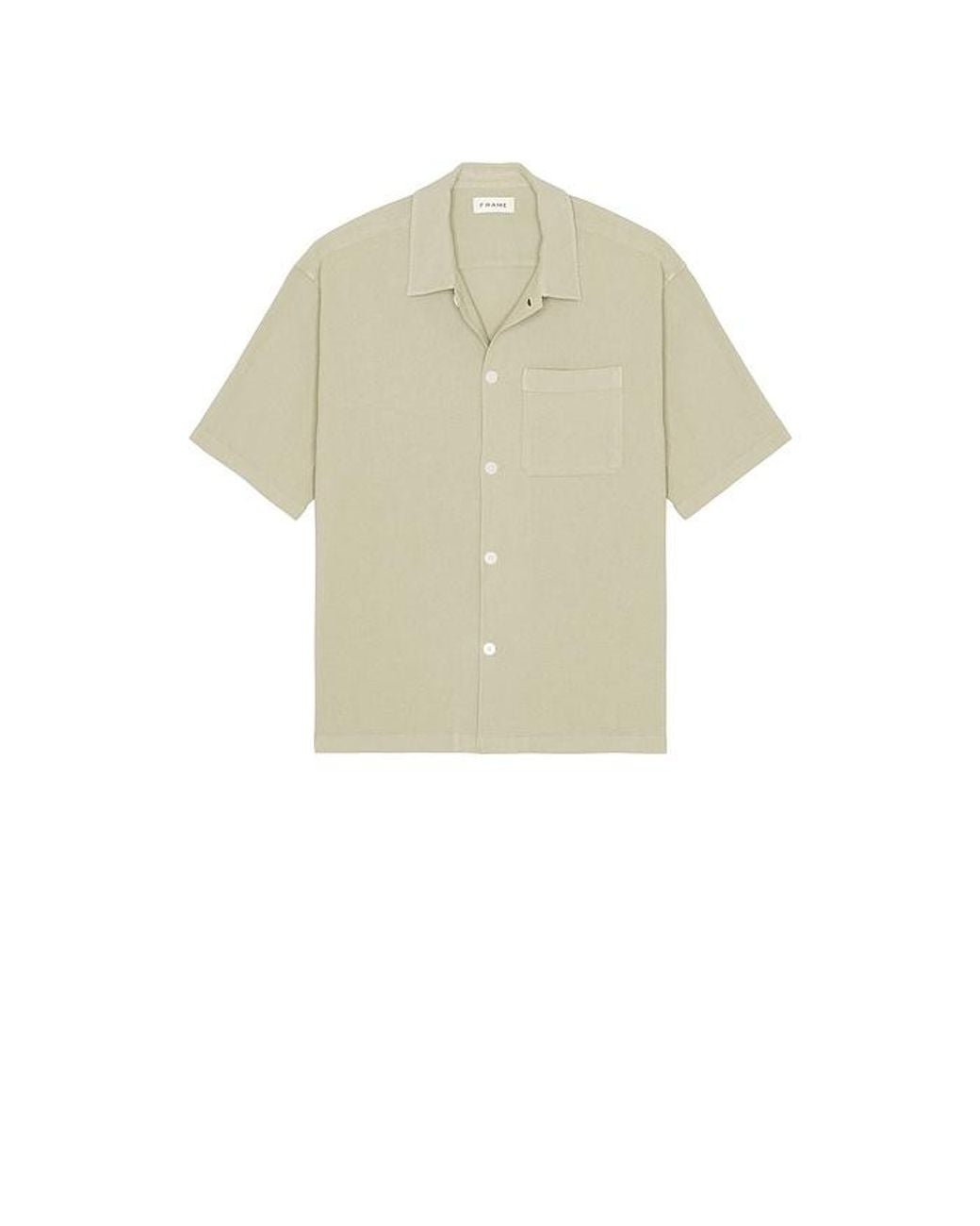 FRAME Natural Open Weave Short Sleeve Shirt for men