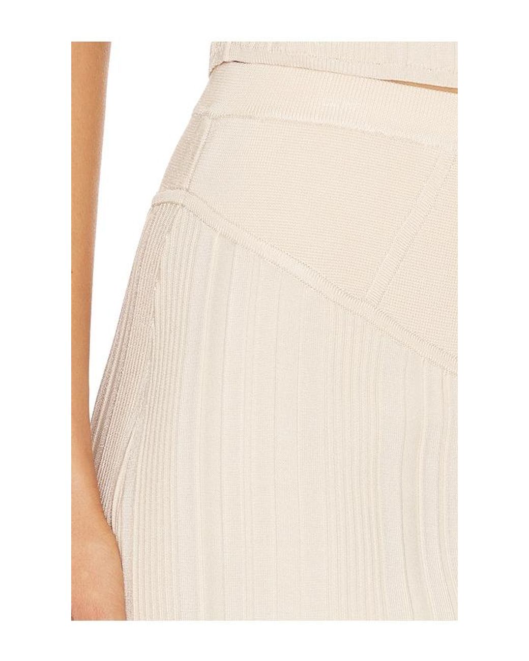 Fleur du Mal White Three Way Rib Skirt