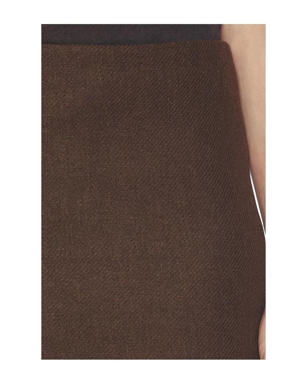 Helsa Black Italian Wool Blend Extra Mini Skirt
