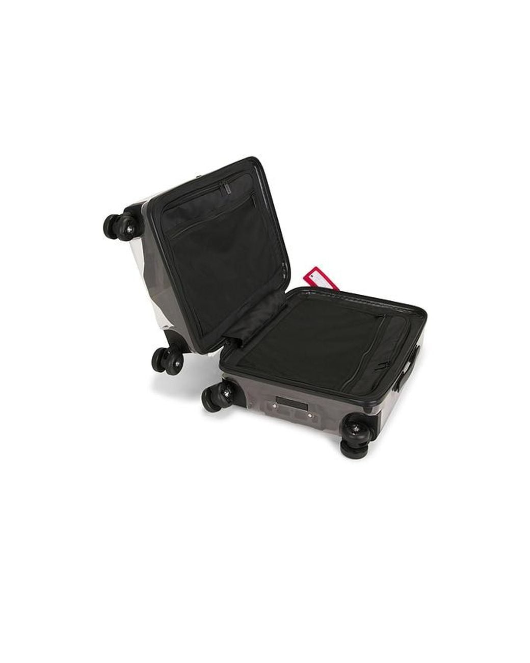 Off-White c/o Virgil Abloh Black Quote Arrow Trolley Luggage + Stickers for men