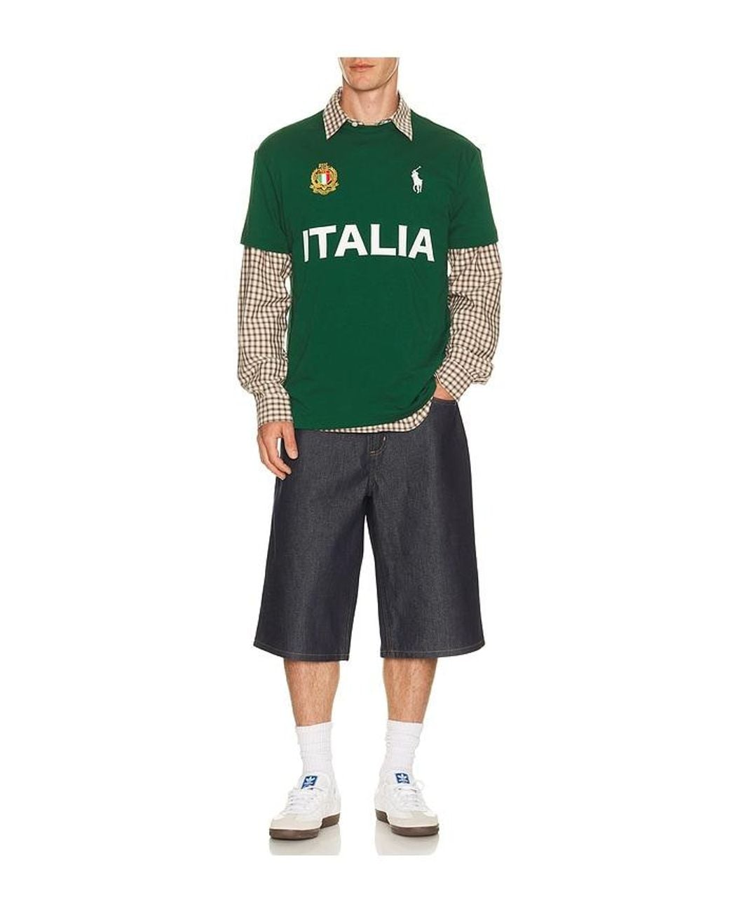 Polo Ralph Lauren Green Italy Short Sleeve T-Shirt for men