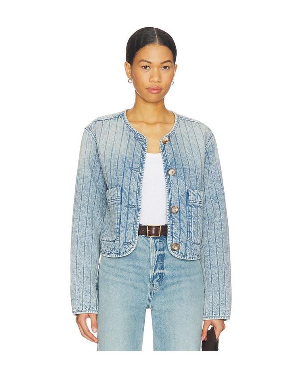 Blank NYC Blue Quilted Jacket