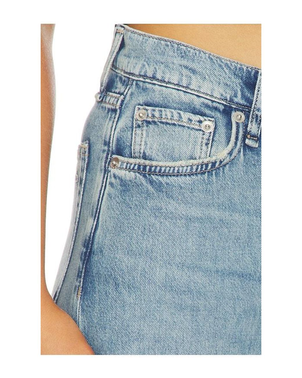 Rag & Bone Blue Featherweight Sofie Full Wide Leg Jean