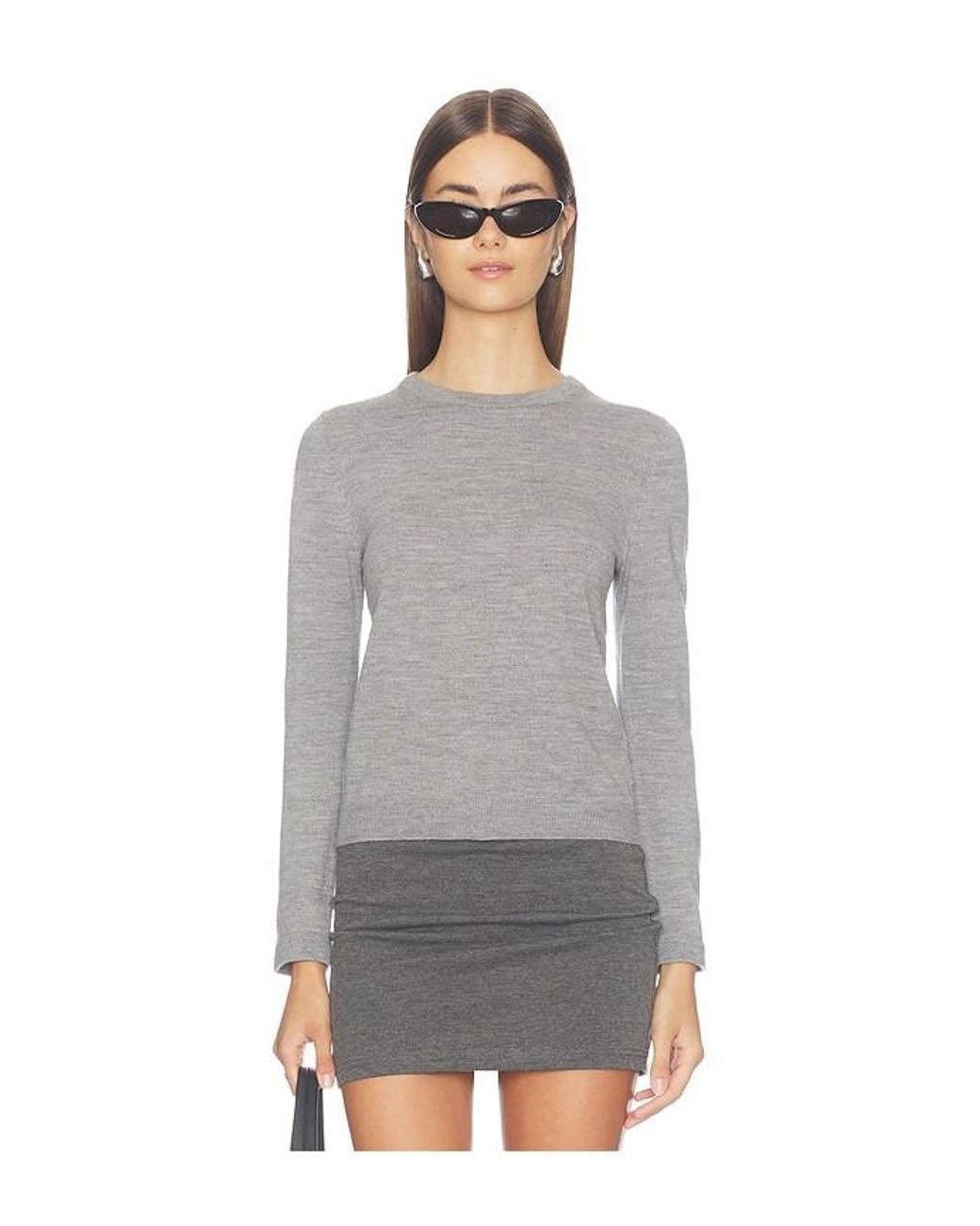 Alice + Olivia Gray Strick Poral