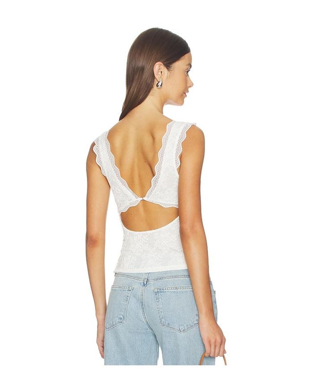 Free People White X Intimately Loved You First Lace