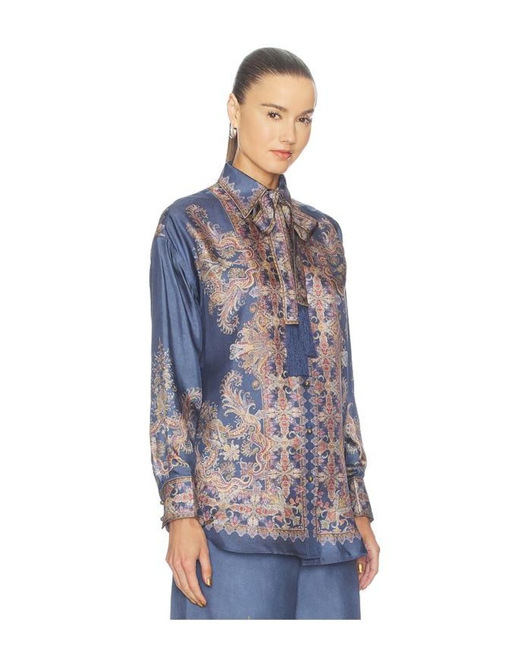 Zimmermann Blue Valiant Relaxed Shirt