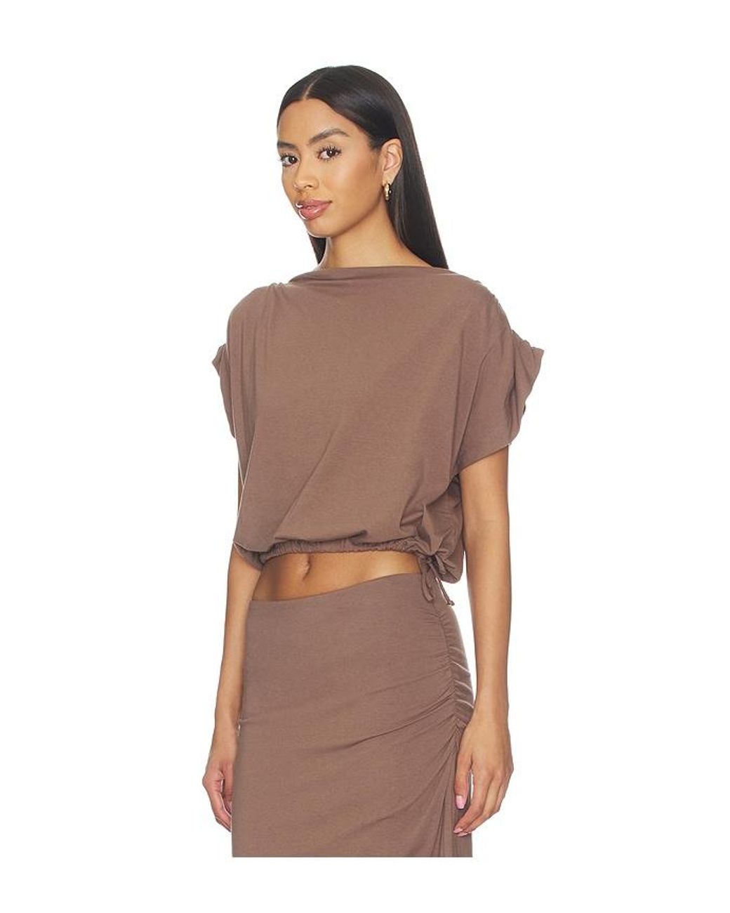 LNA Brown Halina Top