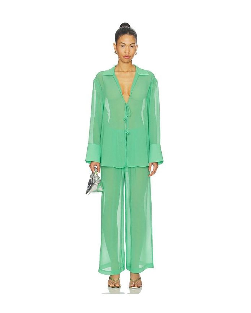 Solid & Striped Green The Ashling Pant