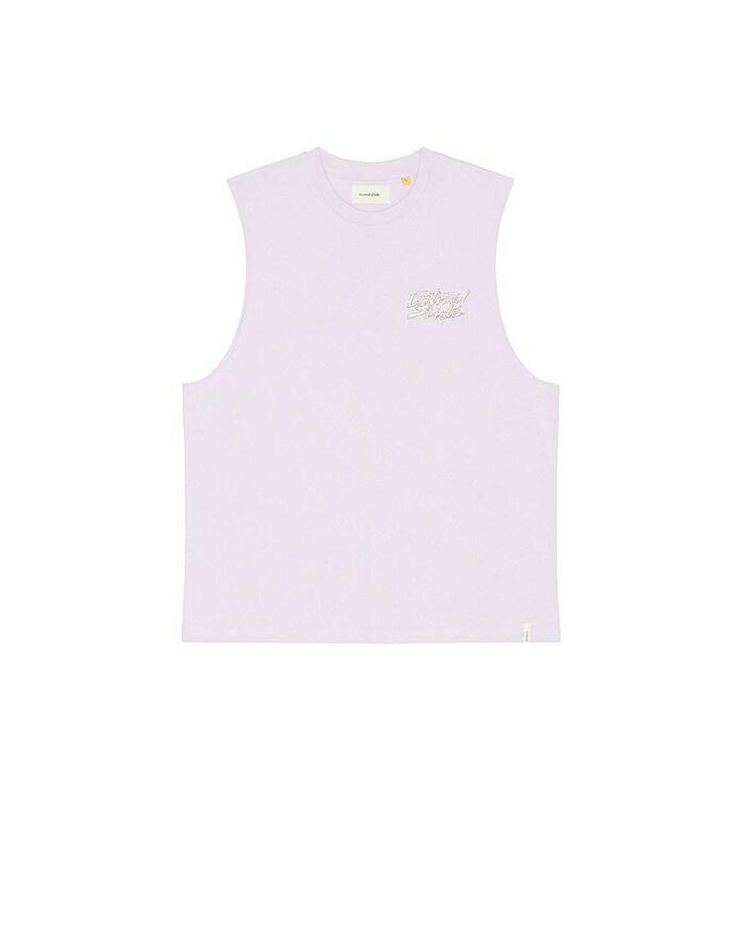 Critical Slide White Electric Muscle Tank for men