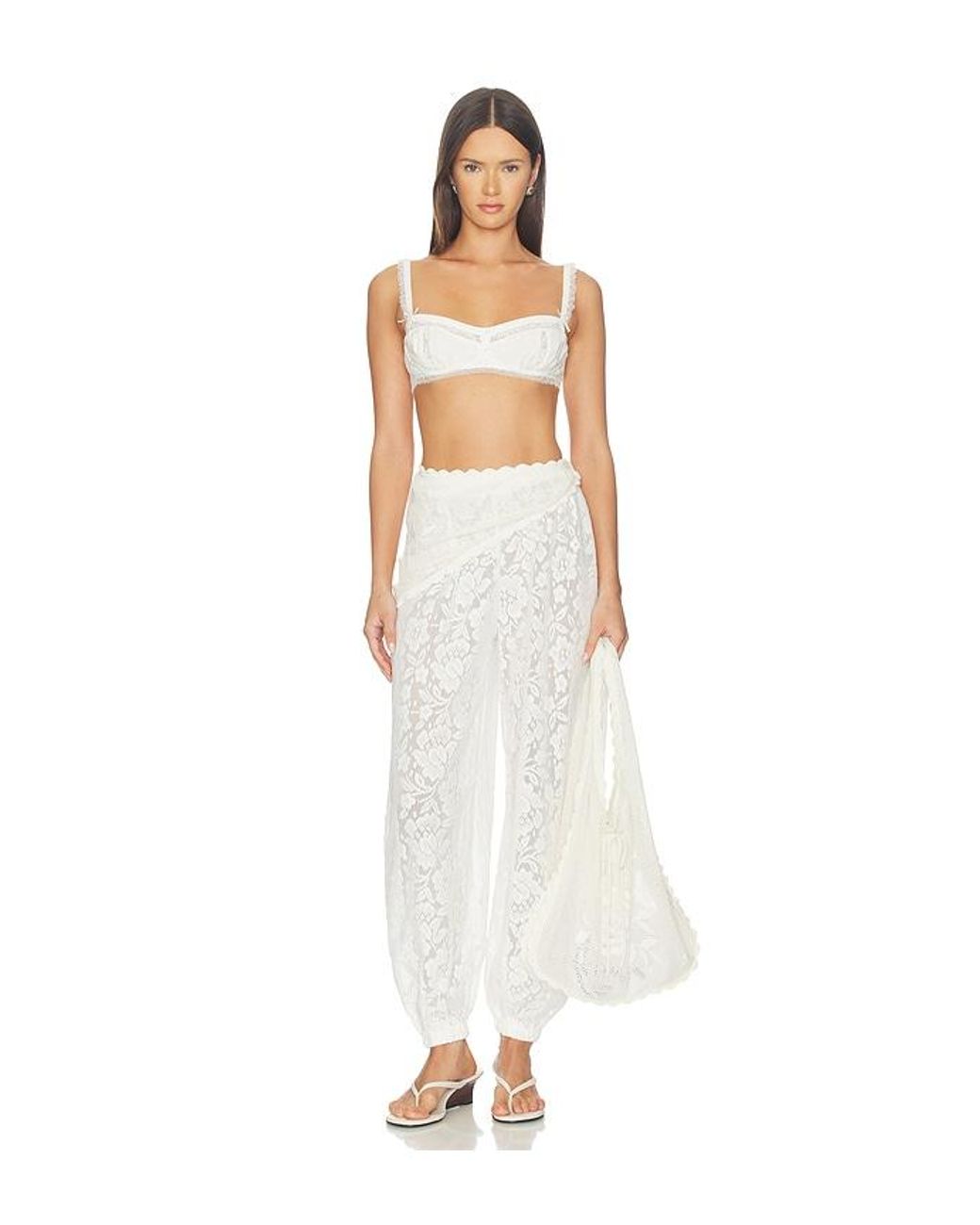 Tularosa White Dasha Pant