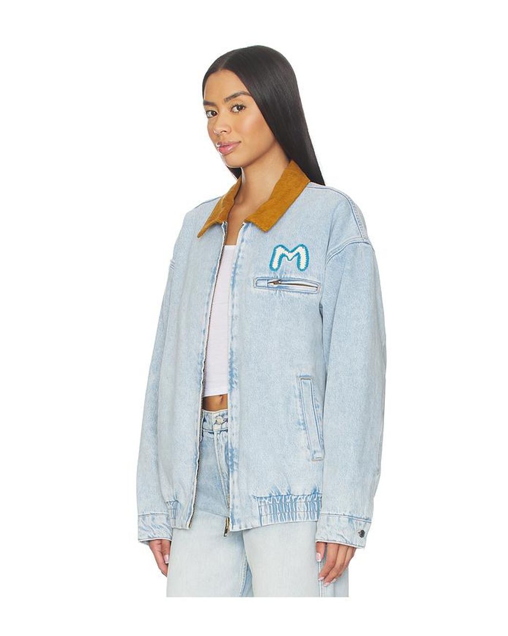 Mother White The Super Sizer Jacket
