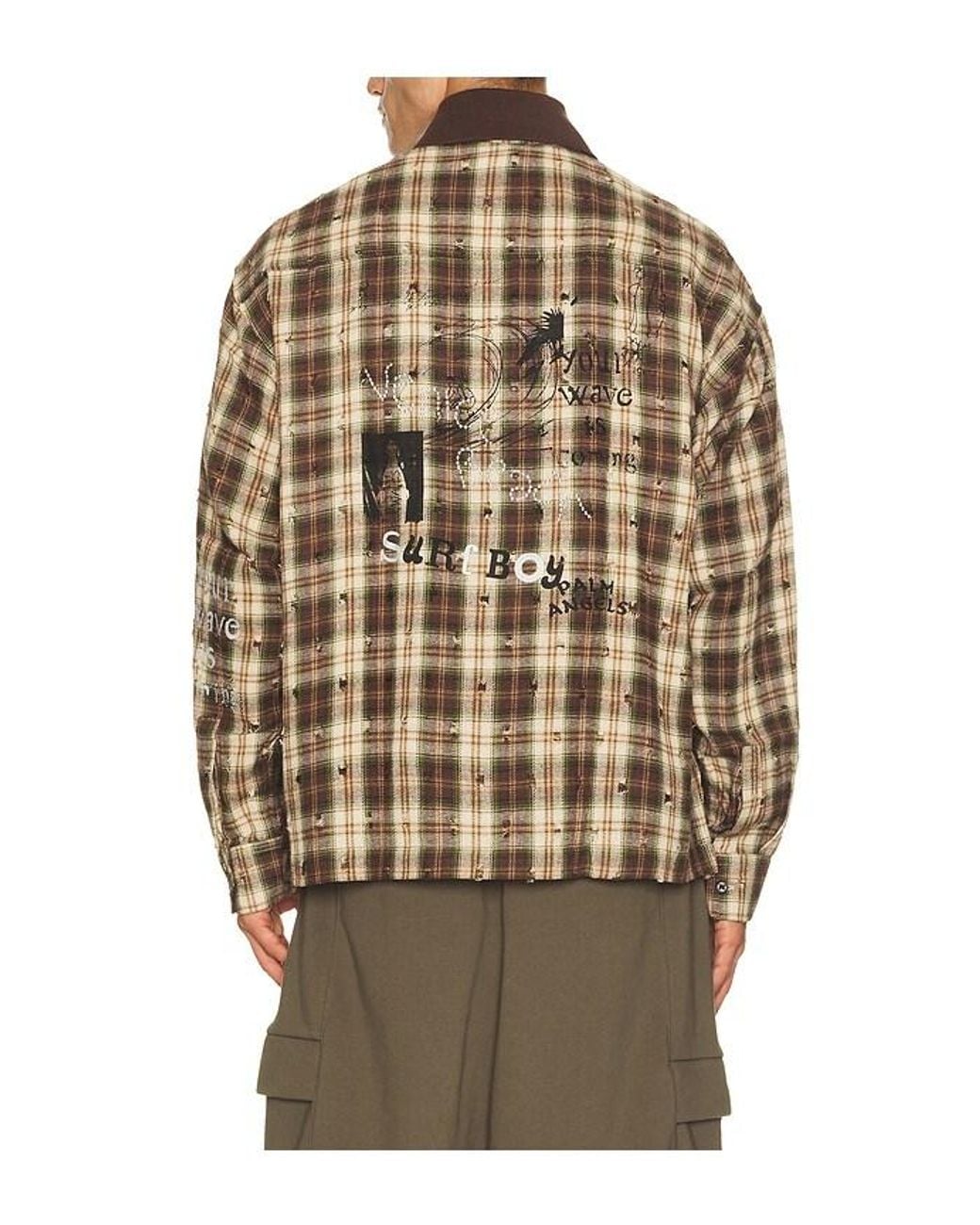 Palm Angels Multicolor Surfer Dream Check Loose Shirt for men