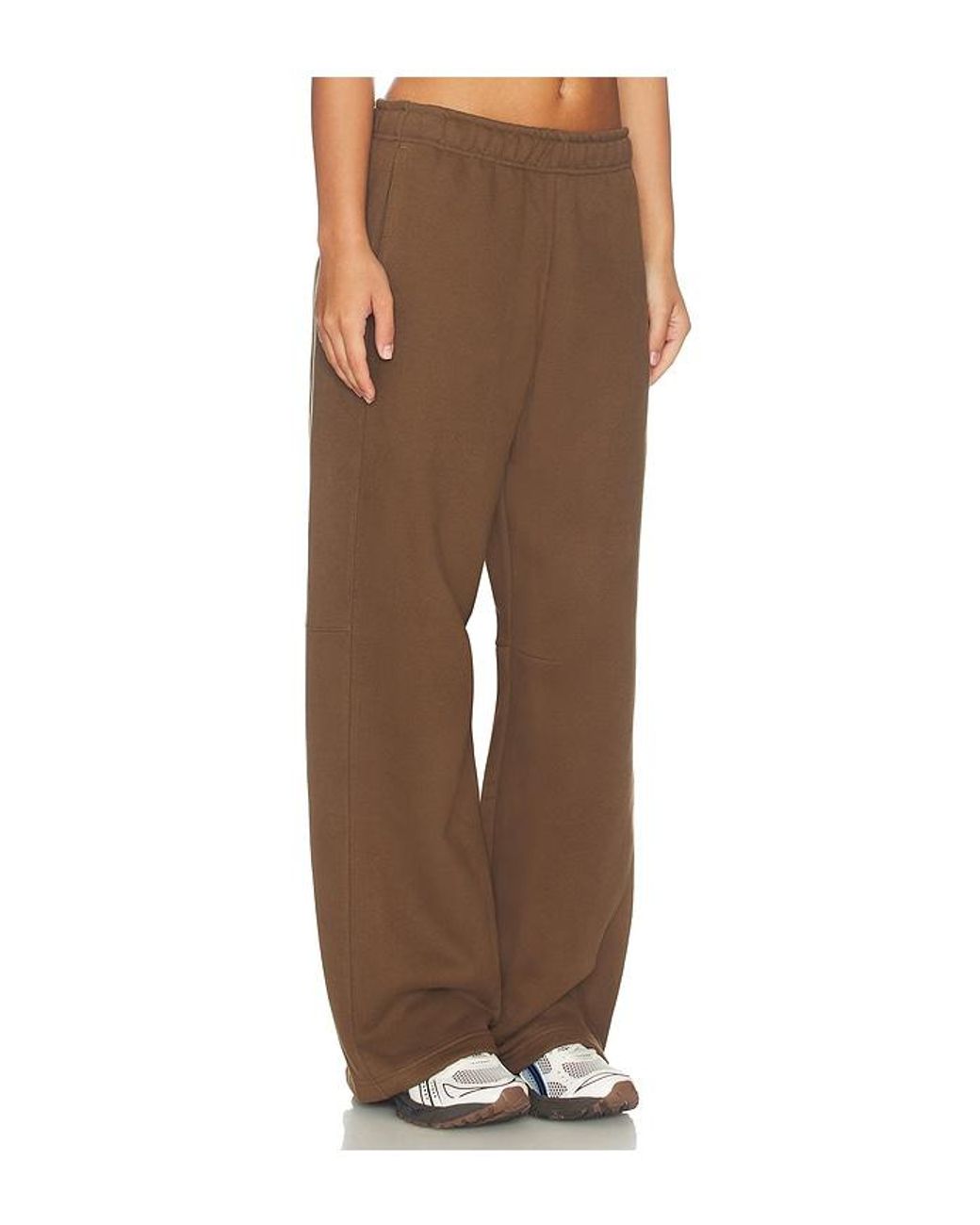 WellBeing + BeingWell Brown Robin Barrel Sweatpant